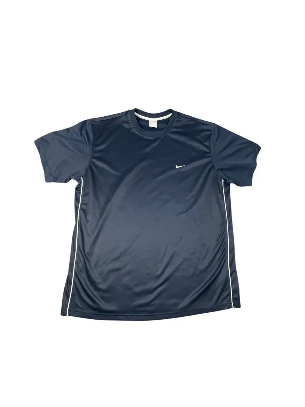 Nike Men’s XXL Short Sleeve Navy Blue 100% Polyester Athletic Shirt